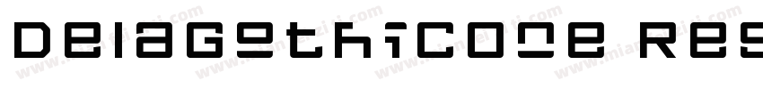 DelaGothicOne Regul字体转换